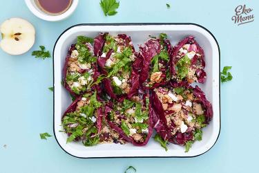 Radicchio 'bakjes' met couscous salade